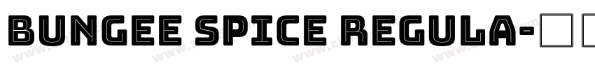 Bungee Spice Regula字体转换